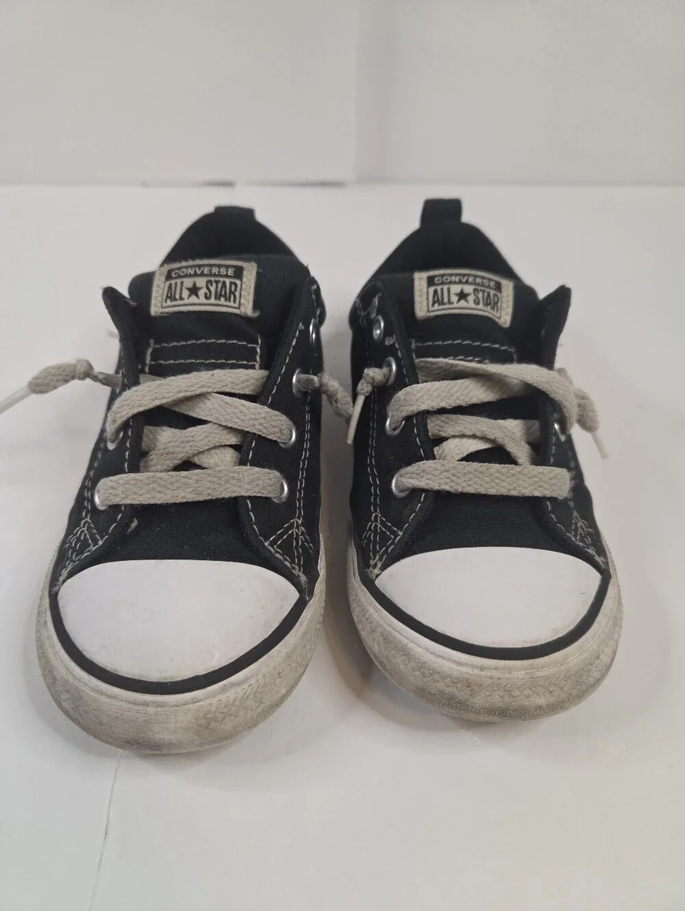 Converse Chuck Taylor All Star Toddler Slip-On Sneakers Black White Size 10